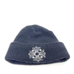 CHROME HEARTS Logo beanie Hats Beanies Knit hat wool Black